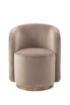 West End Swivel Dining Chair - Taupe - Brass Base 9 West End Swivel Dining Chair - Taupe - Brass Base -Furniture Sale Store west end dining chair taupe brass 2 web
