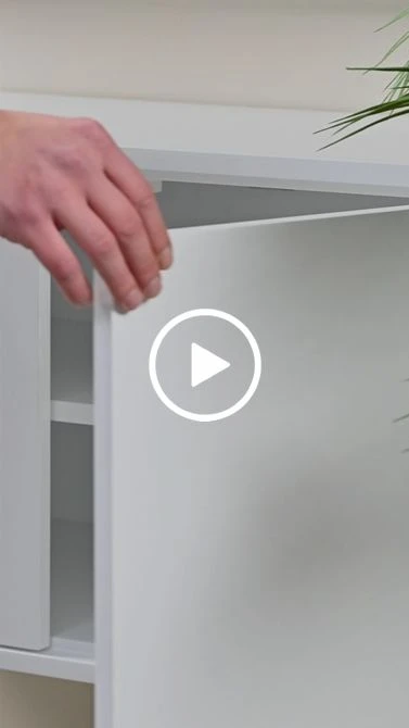 Inga White Floating Sideboard 5 Inga White Floating Sideboard - Image 3